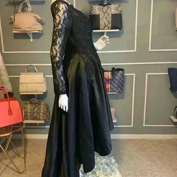 Unbranded Black Lace 3/4 Sleeve Plus Size Dresses for Women Size 8. - Picture 6 of 11